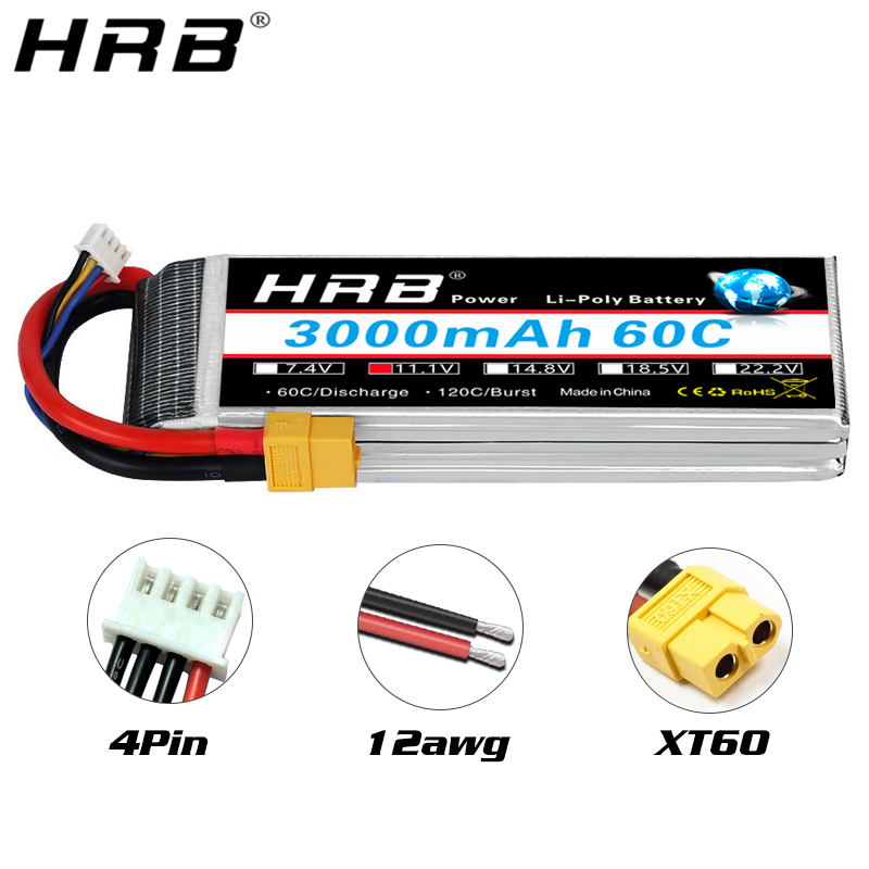 4S Lipo Battery 14.8V 6000Mah - HRB lipo Battery 2S 3S 4S
