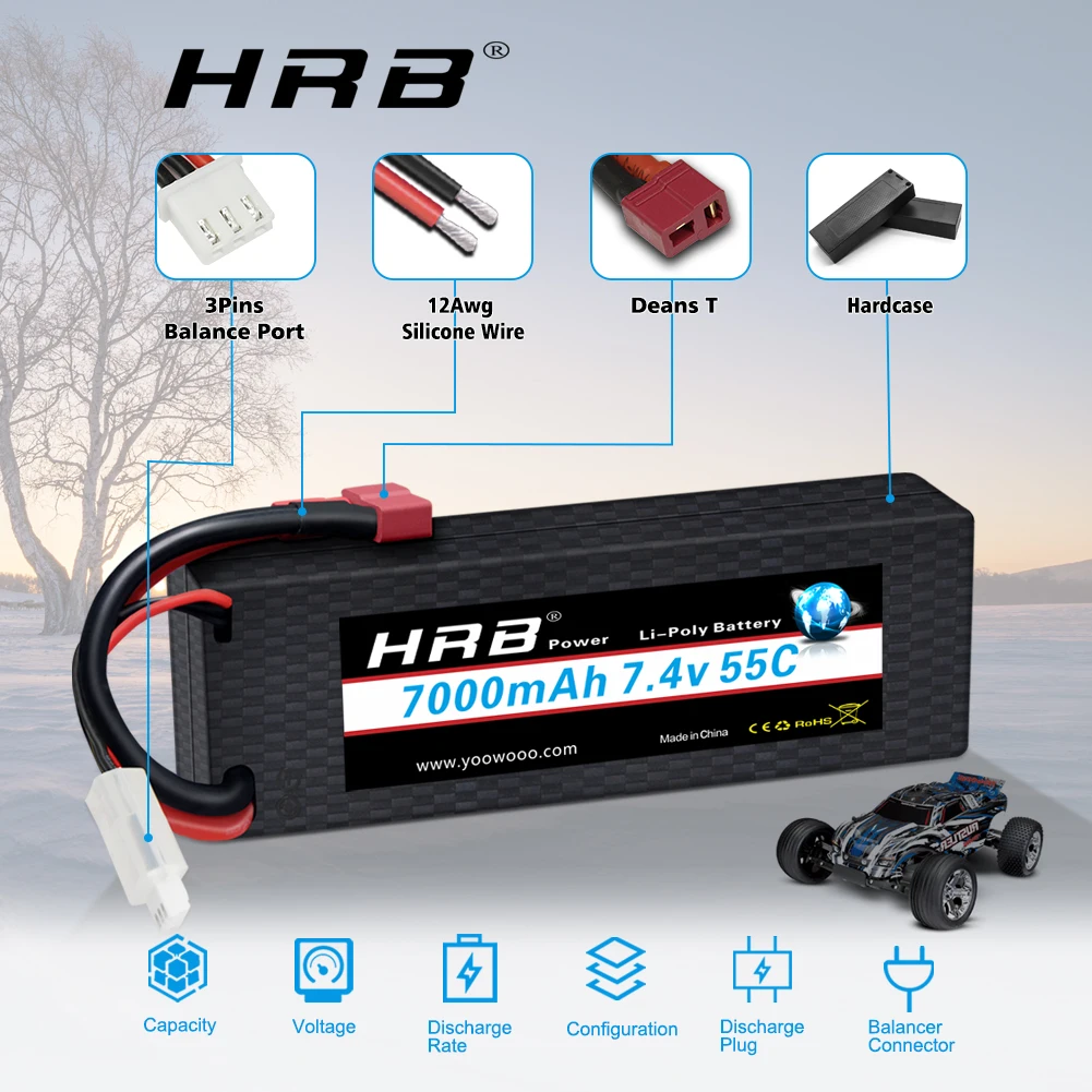 HRB Lipo Battery 2S 3S 4S 6S   - đánh giá và giá 6S Lipo Battery 22.2V 5000Mah