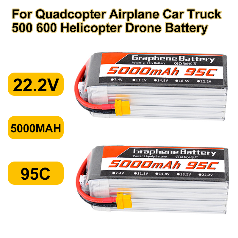 95C 22.2V 6S 5000mAh Lipo Batt - đánh giá và giá 6S Lipo Battery 22.2V 5000Mah