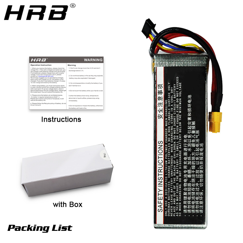 HRB Lithium Battery 4S 14.8V 5 - đánh giá và giá 4S Lipo Battery 14.8V 6000Mah